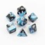 7 Black-Shell/white Gemini Polyhedral Dice Set - CHX26446